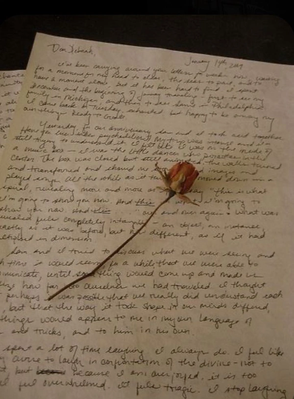 Old School Ink Pen Handwritten Letter (Colorful Paper)