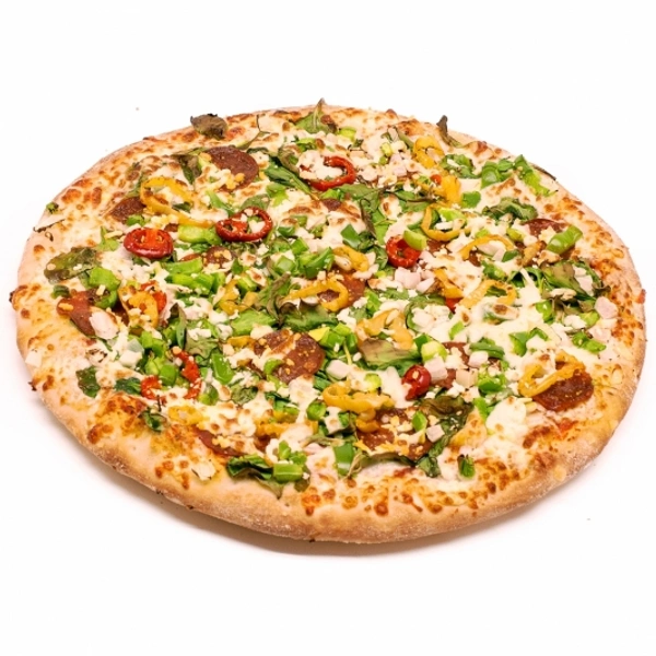 Schezwan Corn Capsicum Pizza  - Large 10 Inches
