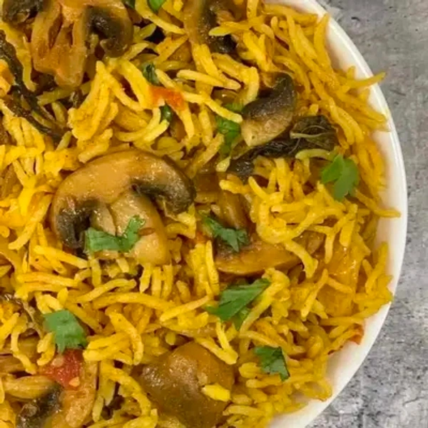 Mushroom Biryani  - Full Plate