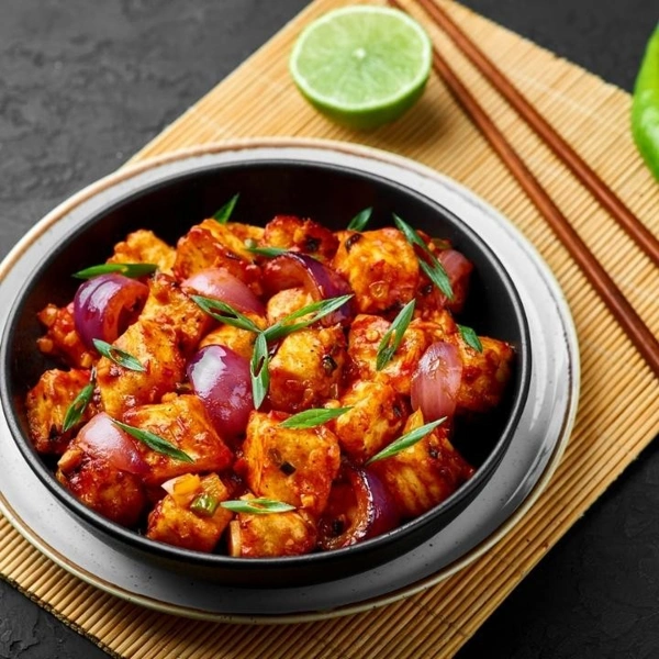 Schezwan Chicken Dry - Bone 8 Pcs