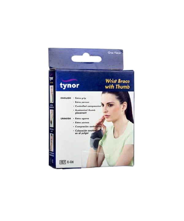 Tynor Wrist Brace With Thumb Universal E06 Unit 1s