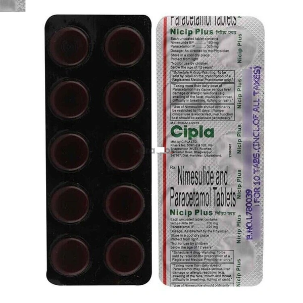 Nicip Plus 10s Tablet