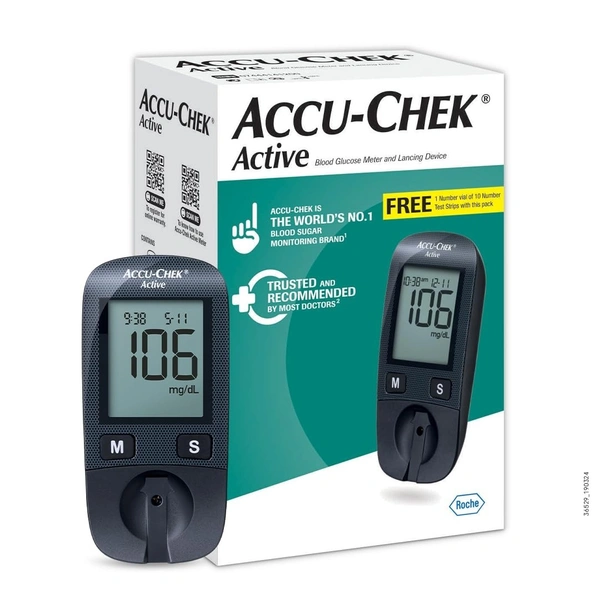  Accu-chek Active Glucometer With 10 Free Kit 1s - same day delivery