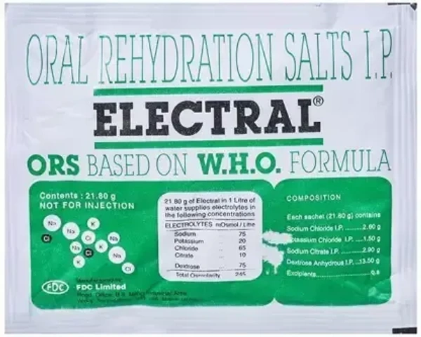Electral - Pack of 21.80 g Oral Rehydration Powder