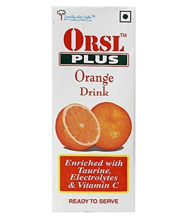ORSL Plus Orange Flavour - Packet of 200 ml Liquid