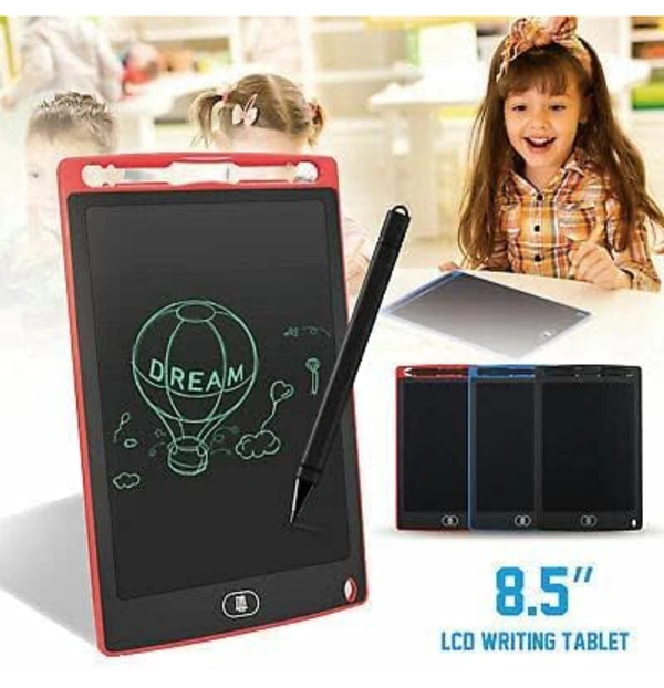 Prancing Unicorn LCD Writing Pad Tablet for Kids Age 3-4-5 Years 8.5 Inch E-Slate Portable Writting Learning Slate Erasable Electric Board with Pen (Black & White)