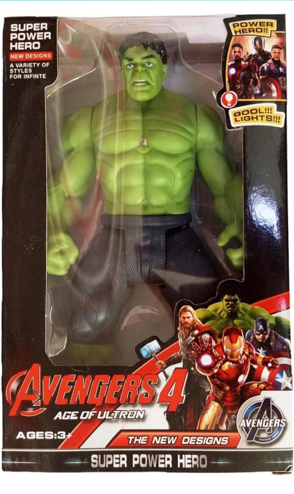 Avengers Superhero Hulk Bruce Banner Avengers Action Figure Toy for Kids Boys (6 inch) (Green) 1