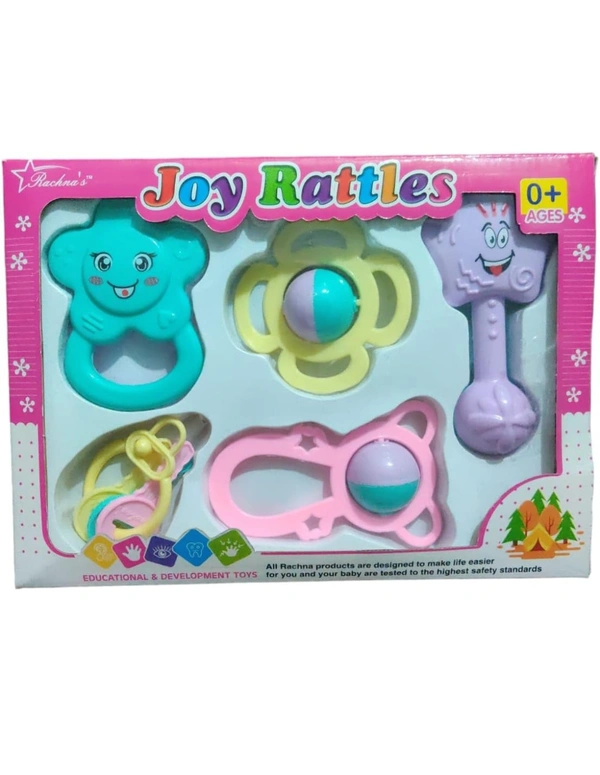 Rattle 5 Pcs Colorful Toddler Toys (Multicolor)
