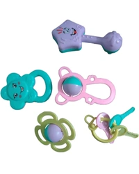 Rattle 5 Pcs Colorful Toddler Toys (Multicolor)