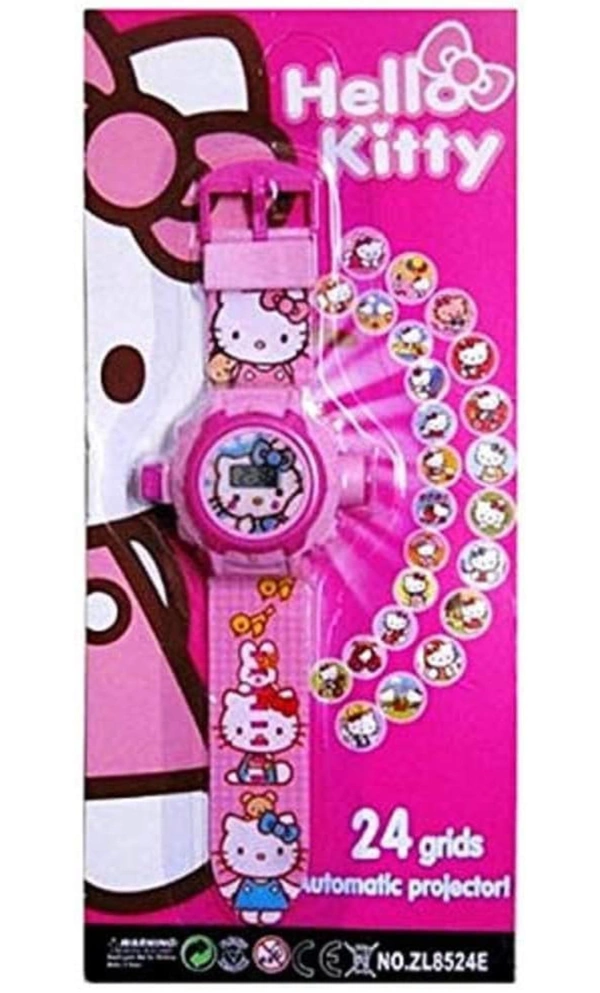 Hello kittyy 24 Images Projector Watch for Kids and Children Diwali Gift, Birthday Return Gift