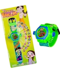 Digital 24 Images Projector 7 Character Watch for Kids Boys Rubber Material Watch Diwali Gift Birthday Return Gift Best Digital Toy Watch for Boy's Girl's