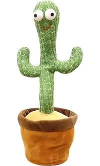  Dancing Cactus Talking Toy, Cactus Plush Toy, Wriggle & Singing Recording Repeat What You Say Funny Education Toys for Babies Children Playing, Home Decorate