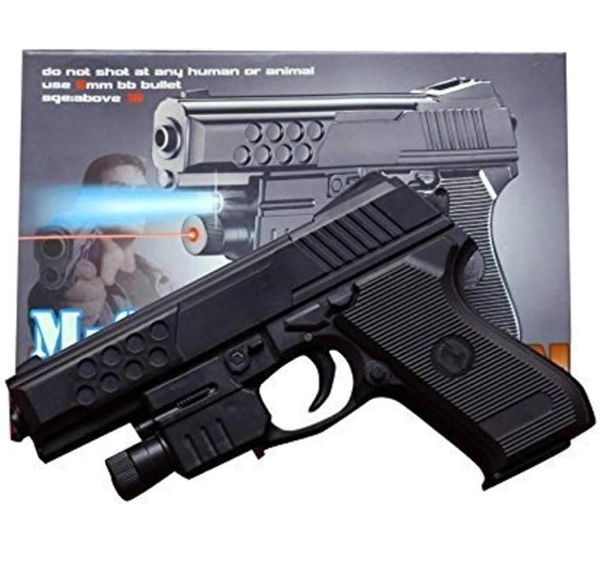 Kids Toy Air Sport Gun with Red Laser (Black)