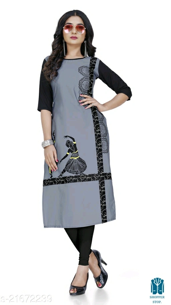 Trendy Drishya KurtisFabric: Crepe - 