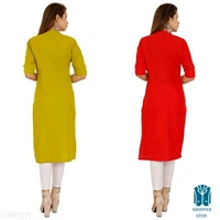 Catalog Name:*☄️Aakarsha Graceful Kurtis*Fabric: CottonSleeve Length: Short Sleeves,Three-Quarter SleevesPattern: SolidCombo of: Combo of 2