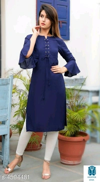 Catalog Name:*Women Rayon A-line Solid Yellow Kurti*Fabric: RayonSleeve Length: Three-Quarter SleevesPattern: SolidCombo 