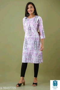 Catalog Name:*☀️Aagyeyi Superior Kurtis*Fabric: Cotton BlendSleeve Length: Three-Quarter SleevesPattern: PrintedCombo 