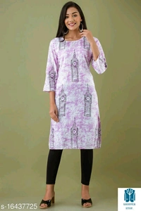 Catalog Name:*☀️Aagyeyi Superior Kurtis*Fabric: Cotton BlendSleeve Length: Three-Quarter SleevesPattern: PrintedCombo 