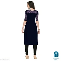 Catalog Name:*☄️Women's Self-Design Crepe Kurtis*Fabric: CrepeSleeve Length: Three-Quarter Sleeves,Short SleevesPattern: 