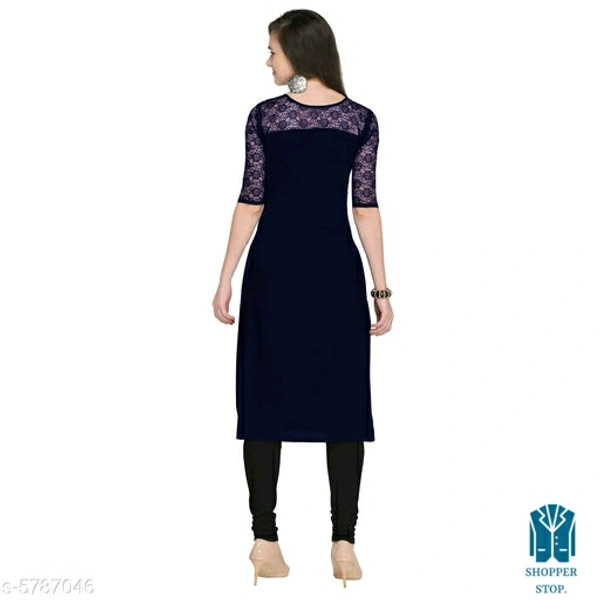 Catalog Name:*☄️Women's Self-Design Crepe Kurtis*Fabric: CrepeSleeve Length: Three-Quarter Sleeves,Short SleevesPattern: 