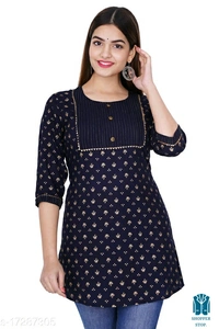 Catalog Name:*⭐Banita Graceful Kurtis*Fabric: RayonSleeve Length: Three-Quarter SleevesPattern: Printed,EmbroideredCombo 