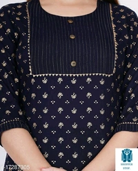 Catalog Name:*⭐Banita Graceful Kurtis*Fabric: RayonSleeve Length: Three-Quarter SleevesPattern: Printed,EmbroideredCombo 