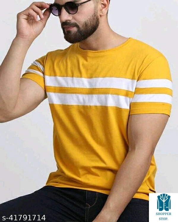 Catalog Name:*☄️Classy Fashionista Men Tshirts*Fabric: Cotton BlendSleeve Length: Short SleevesPattern: 