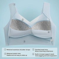 Seamless Bra Women -Tops Support Comfortable No Steel Ring  Yoga Fitness - Free Size, 1