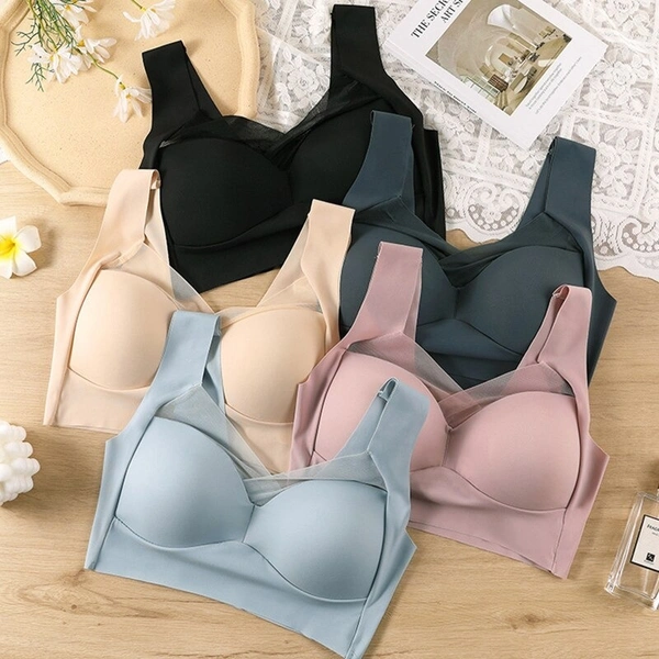 Seamless Bra Women -Tops Support Comfortable No Steel Ring  Yoga Fitness - Free Size, 1