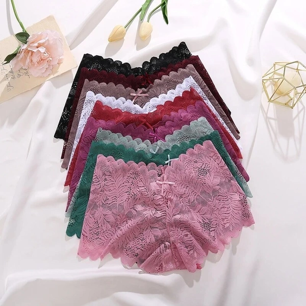 Floral Solid Breathable Women Panties - Free Size, 6