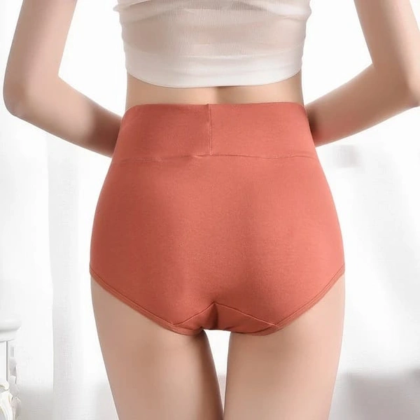 Women's Cotton High Waist Panty - Free Size, 4