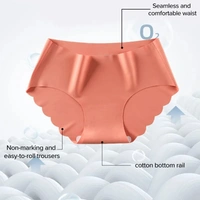 Silky Satin Women's Seamless Wave Edge Panty Lingerie - Free Size, 4