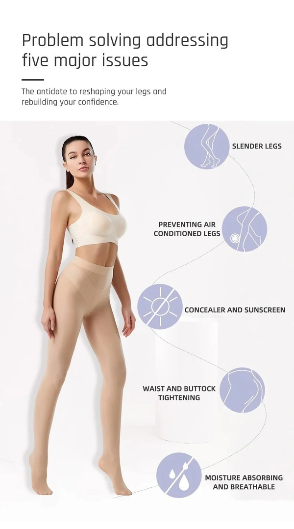 Anti Scratch Transparent Stockings - Universal Fit - Universal Fit, 1