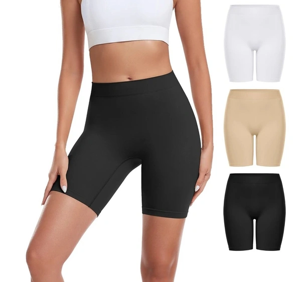 Women Long Boxer-Bike/Cycling Safety Shorts for Under Dresses - Free Size, 1