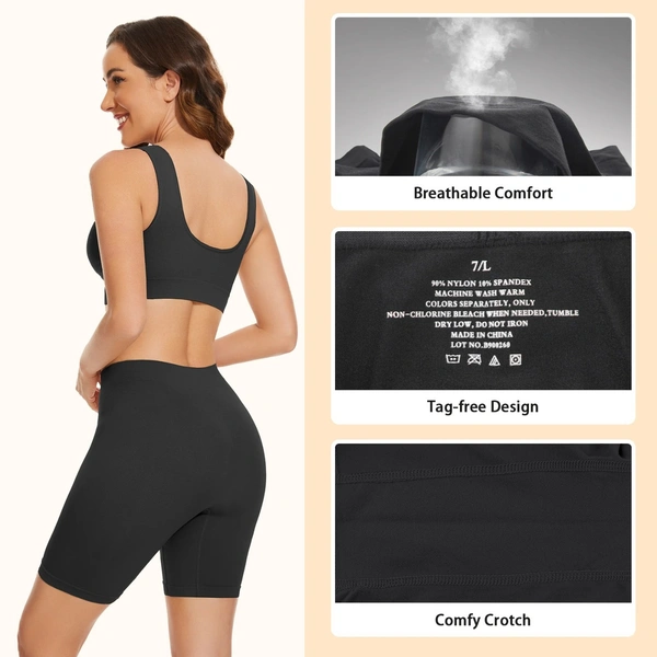 Women Long Boxer-Bike/Cycling Safety Shorts for Under Dresses - Free Size, 1