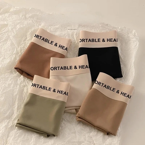Comfortable Breathable Lingerie Cozy Briefs Silk Satin Seamless - M ( 28-30 CM), 6