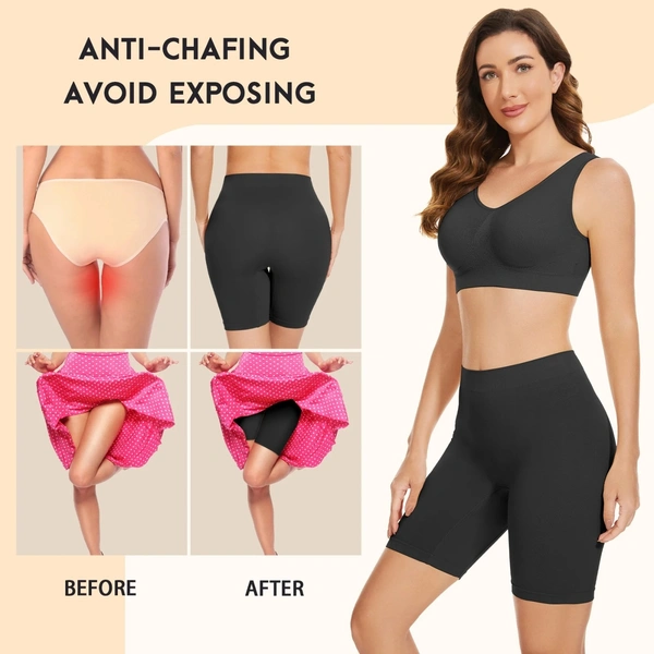 Women Long Boxer-Bike/Cycling Safety Shorts for Under Dresses - Free Size, 1