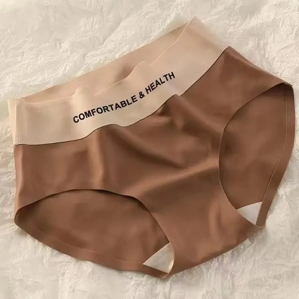 Comfortable Breathable Lingerie Cozy Briefs Silk Satin Seamless - M ( 28-30 CM), 6