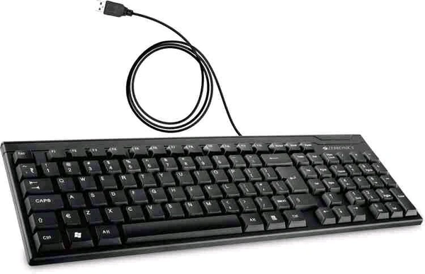 zebronik K 35 wired usb Satendar multi device keyboard competibal with desctop laptop mac esye to use pulg and play quick comfortable balac