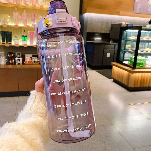 HydroActive Motivational Water Bottle (2 Litre) (Cash On Delivery Available)