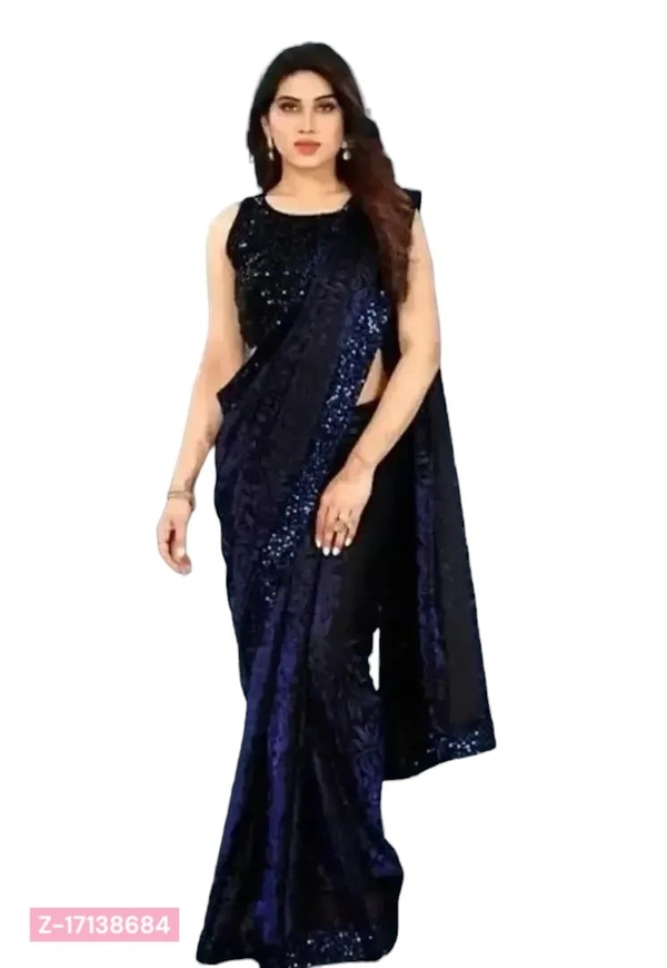 MONU TAXTILE Delivery Free Daily Wear Lycra Saree with Blouse piece