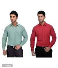 DESHBANDHU KHADI ARSHRAM Men's Khadi 100 Percent Cotton Multi Solids Party wear Shirt