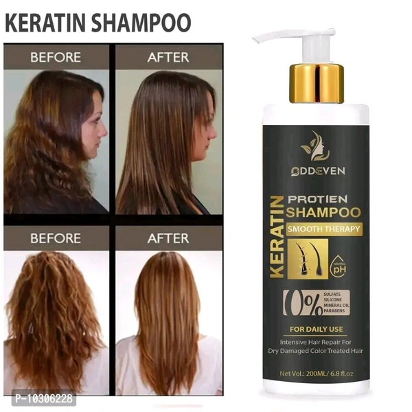 H K ENTERPRISES  Keratin Smooth Shampoo, With Keratin And Argan Oil For Smoother And Shinier Hair - 200 Ml