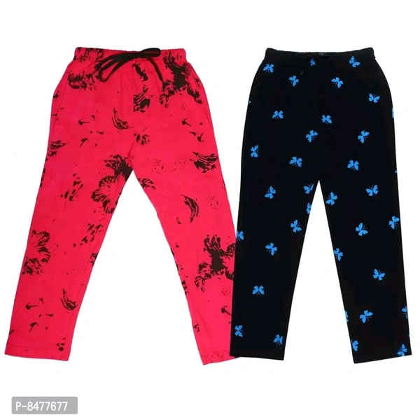 NAIRA CREATION  Stylish Fancy Cotton Printed Track Pant For Girls