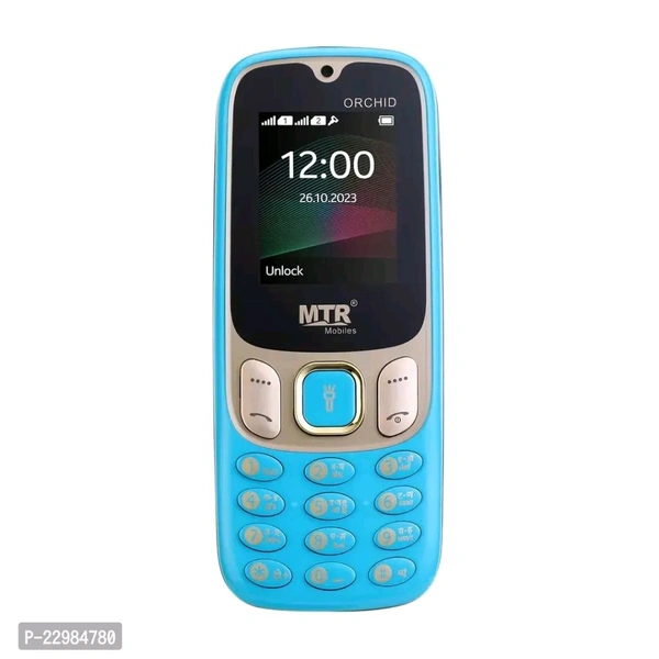 ACE ENTERPRISES  MTR Orchid(Light Blue) Phone with 1.77 INCH Display,1100 MAH Battery,Contains Many Indian Language,Vibration