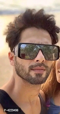 MANI ENTERPRISES  Modern Oversized Sahil Khan Inspired | Shahid Kapoor Inspired Square Shape Stylish Unisex Sunglasses - M