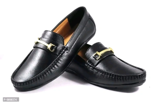 D.M. ENTERPRISES Classy Synthetic Solid Loafers for Men - 8