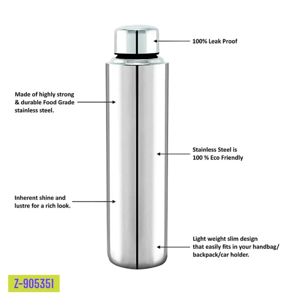 SPINFLUENCS ₹203 WCP Classy Stainless Steel 1 Liter Water Bottle