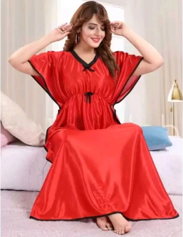Rajma Product Free Delivery  ₹167 Women Night Dress  x82qszM 223 RN - Free, Red