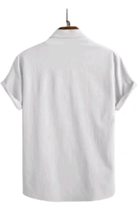BURRMILLOW Free Delivery  ₹141 WCP Man Self Design White Shirt 42001w M 312 RY - S